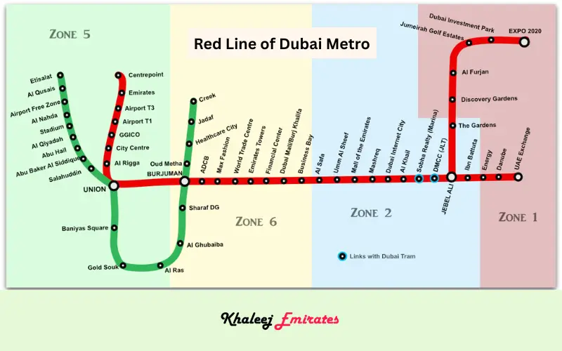 Red Line of Dubai Metro