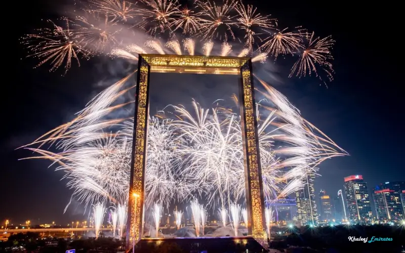 new year at dubai frame