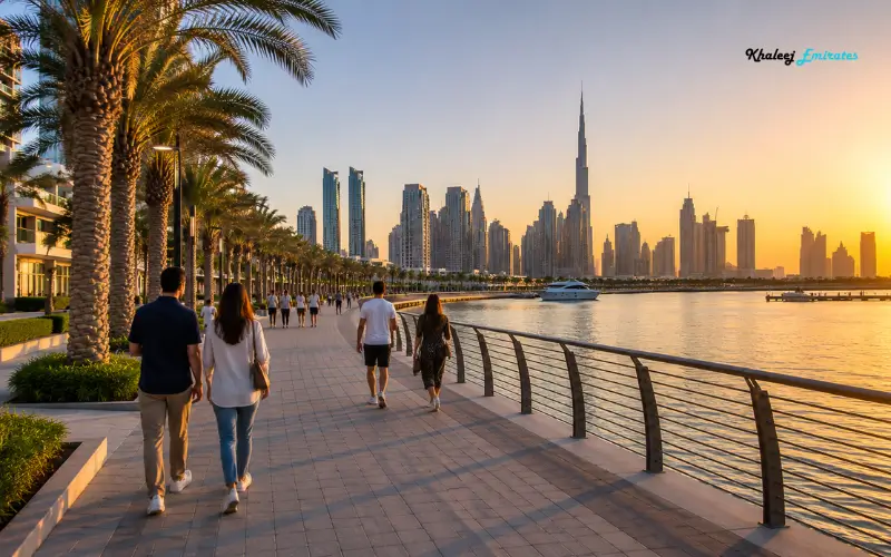 Walk Along the Waterfront Promenade
