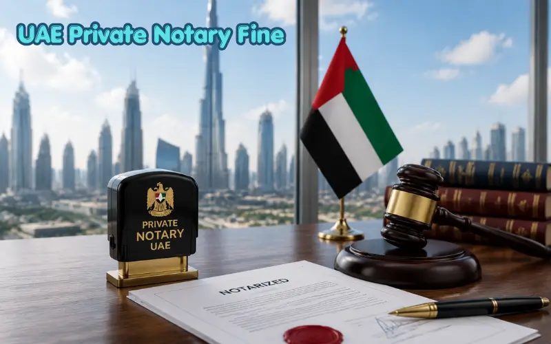 UAE Private Notary Fine