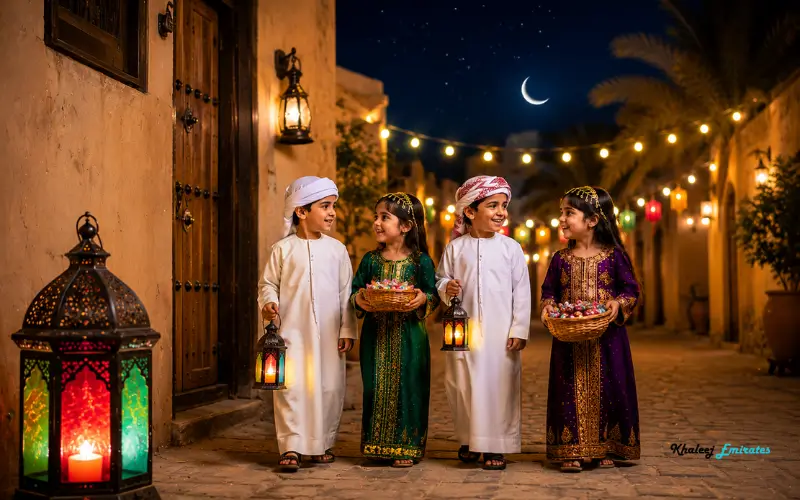 Children Celebrate Haq Al Laila