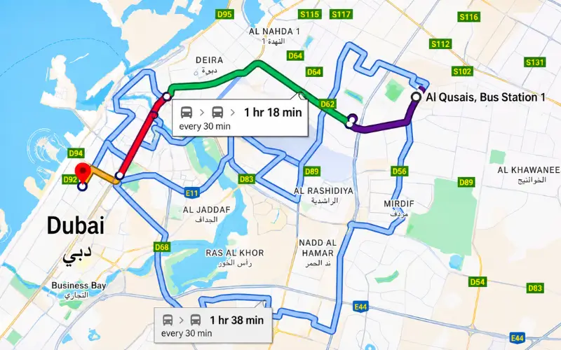 Route Map and Navigation