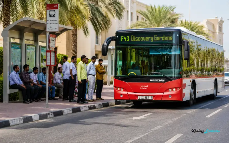 F43 Bus Stop on the Route
