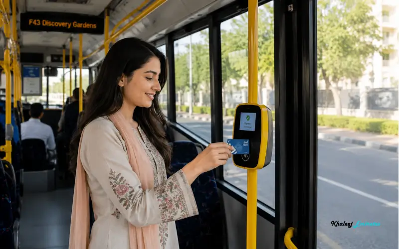 tap your nol Card to the card reader while boarding for paying fare