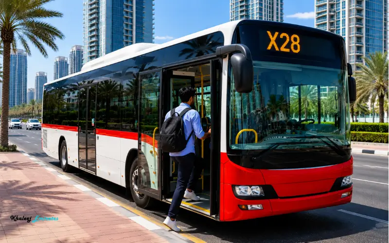 passsenger use X28 Bus 
