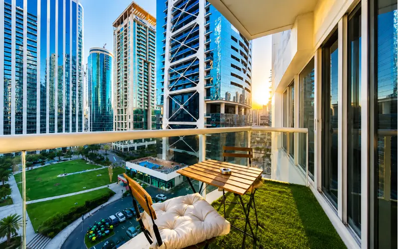 Apartment Balcony in Lake Terrace Tower Dubai