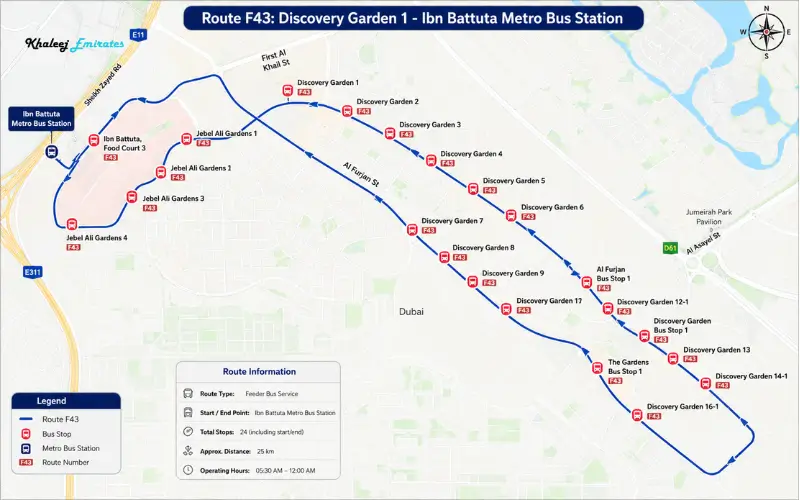F43 Bus Routes