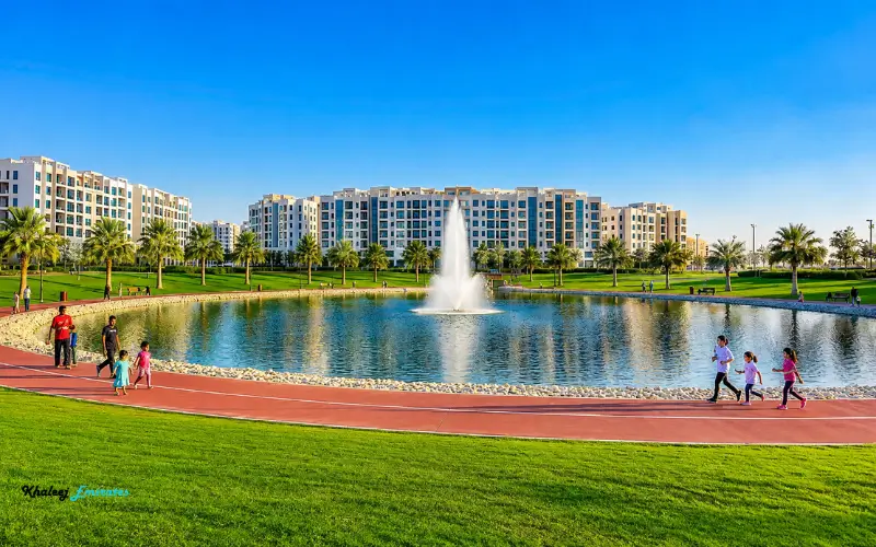 The Beautiful Central Pond at Al Qusais Pond Park