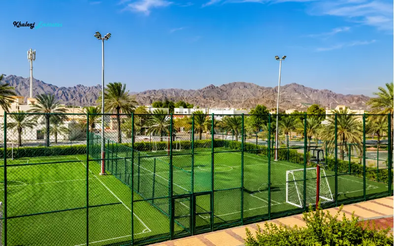 Sports courts in Hatta Hill Park
