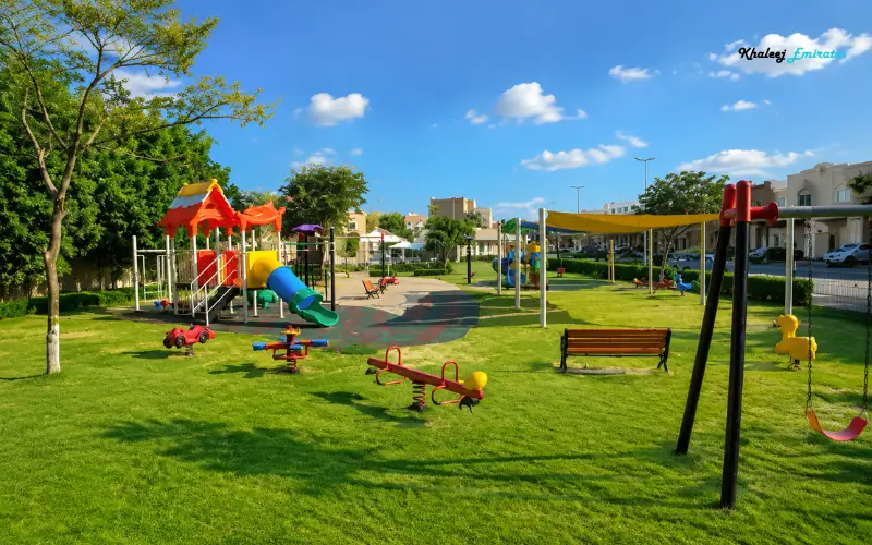 Children’s playgrounds at Al Reef Villas