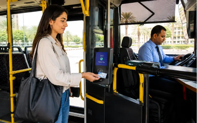 Using the Nol Card for payment at Al Musalla Station