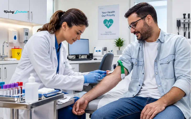 Blood Test Service at Karama Medical Fitness Center