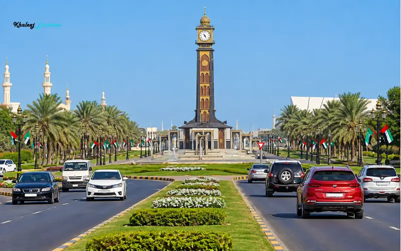Public Transport Near Clock Tower Sharjah
