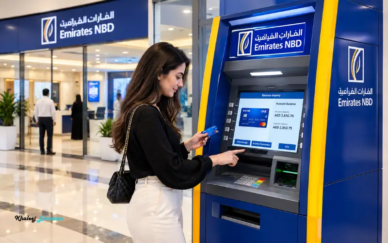 FAB Salary Card Balance Check Through an ATM