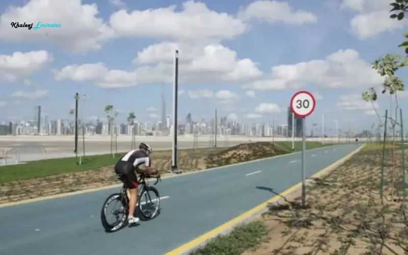 cycling track at Nad Al Sheba Park