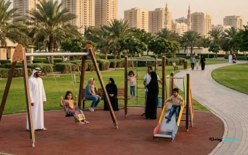 Family at Al Nahda Park