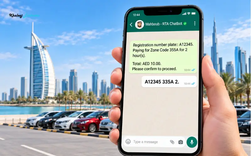 Pay for Dubai Parking Through WhatsApp