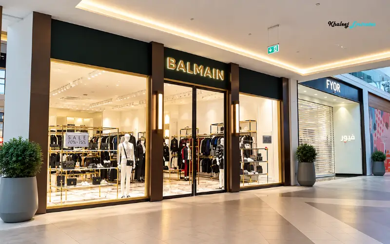 Balmain fashion shop at Dubai Hills Mall