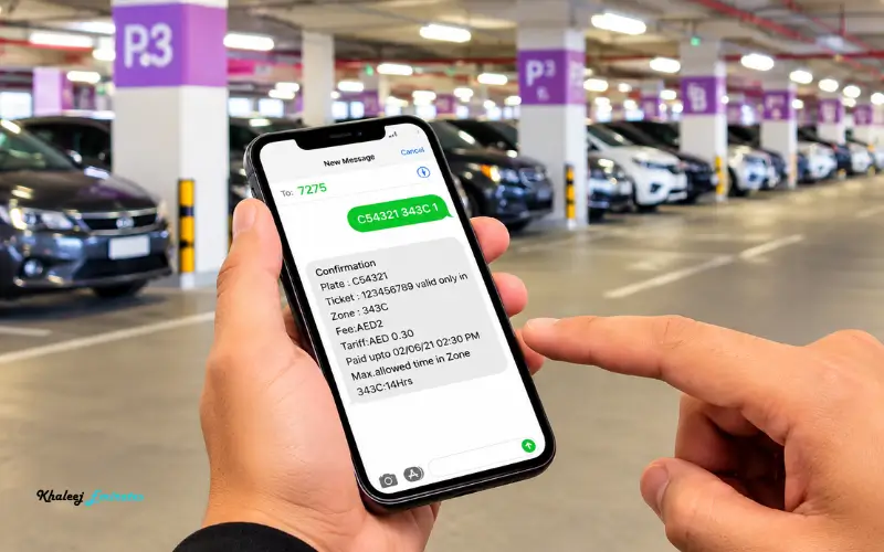 Pay for Dubai Parking by SMS